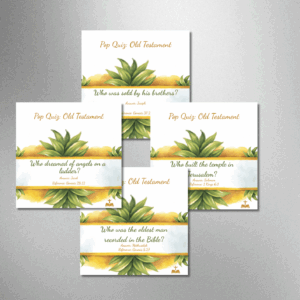 Old Testament Pop Quiz Cards – 50 Fun & Faith-Filled Questions!